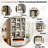 65" Bookcase With Drawers and 36" Decorative Electric Fireplace (No Heat), 4-tier Open Bookshelf With 11 Storage Cubes,  modern Storage Accent Bookshelf For Home, Office, Living Room,white-1468737083