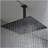 16" Matte Black Bathroom Luxury shower head
