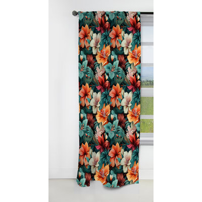 Motif tropical I - rideau floral