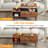 Lift Top Coffee Tables For Living Room, Small Rising Wooden Dining Center Tables With Storage Shelf And Hidden Compartment-1674037209
