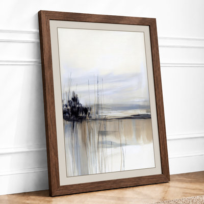 Misty Waterside Scandinavian - Framed Print