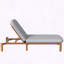 Chaise longue en bois d'acacia avec dossier réglable à 3 positions-2137036041