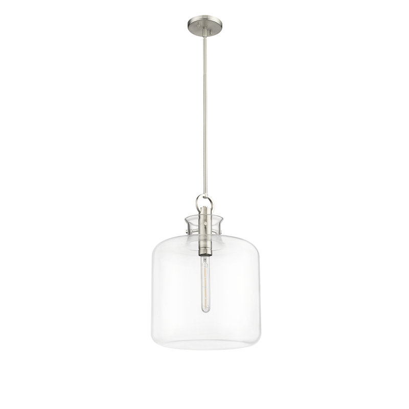 Levyn 1 - Light Jar Pendant, Brushed Nickel