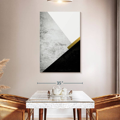 Avery Black Grey Gold Mountains I