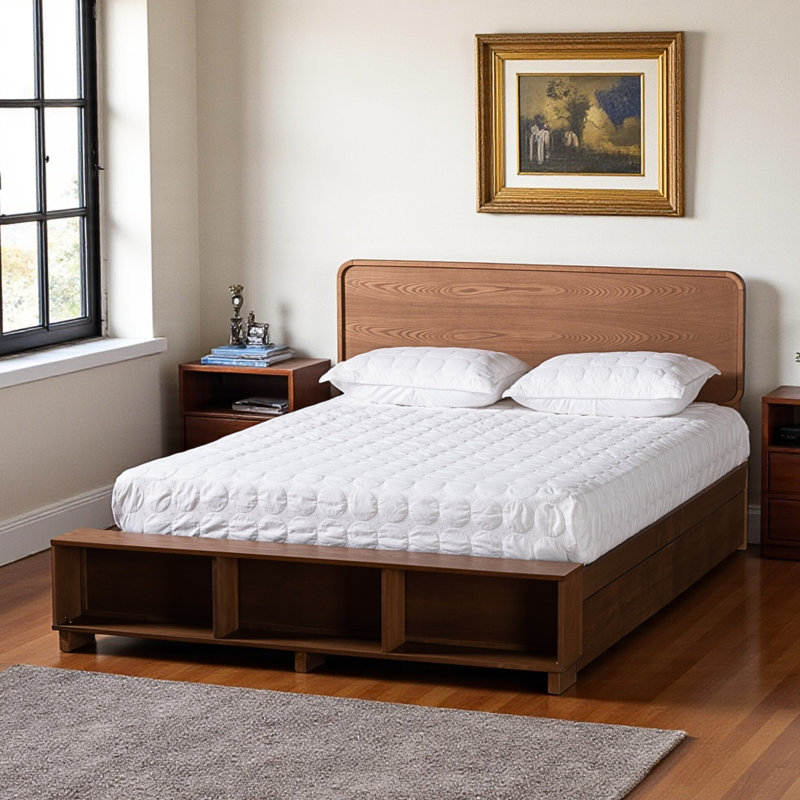 Aliza 4-Drawer King Size Platform Storage Bed, Brown 58.04'' H X 91.20'' L X 80.47'' W, King