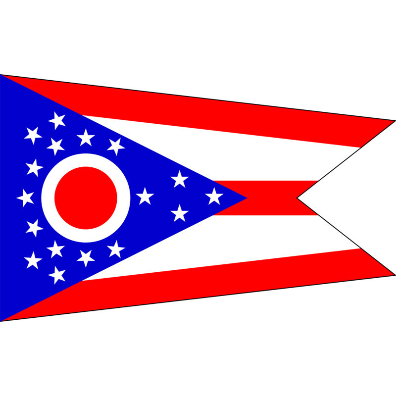 Ohio State, H 15 po x l 24 po