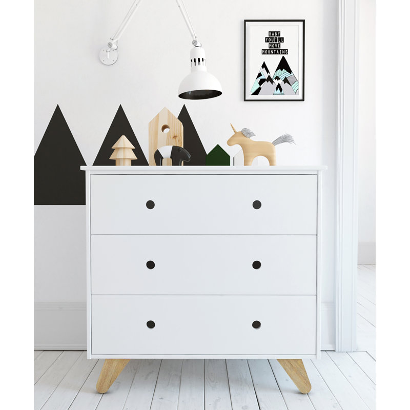 Baggett Kids 3 - Drawer Dresser, White