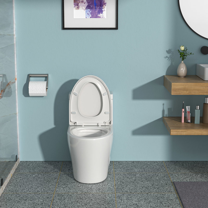Toilette en céramique avec siège efficace et tendre