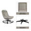 Fauteuil d'appoint en cuir Piran Twilight