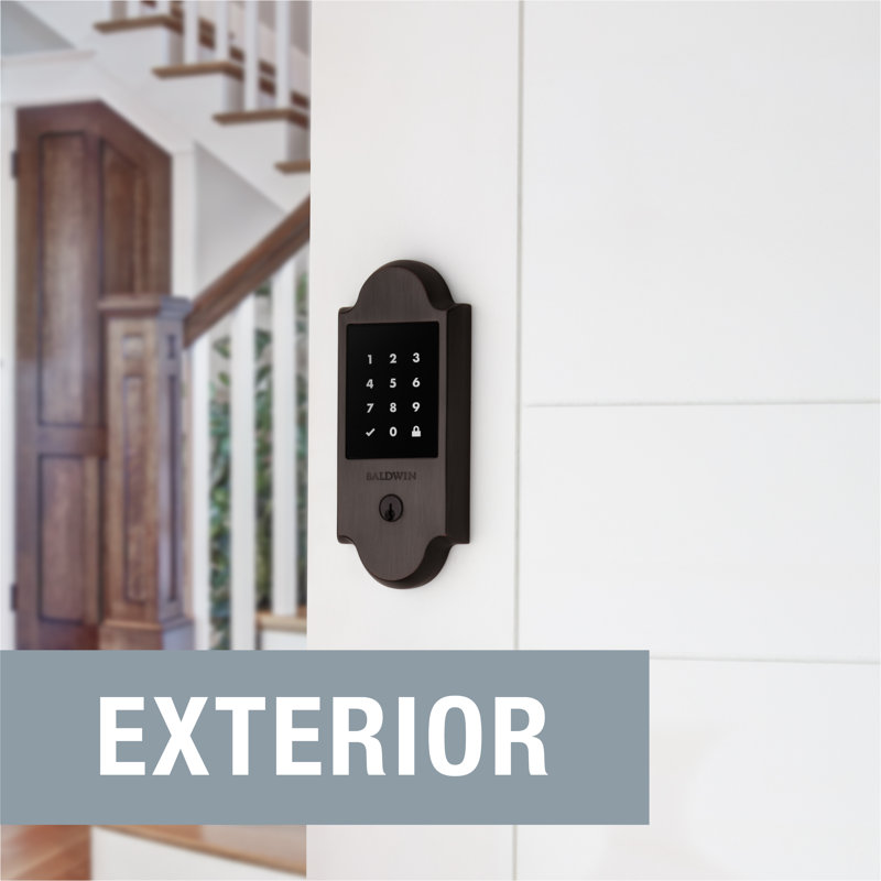 Single Cylinder Smart Deadbolt Z-Wave Technology, Venetian Bronze