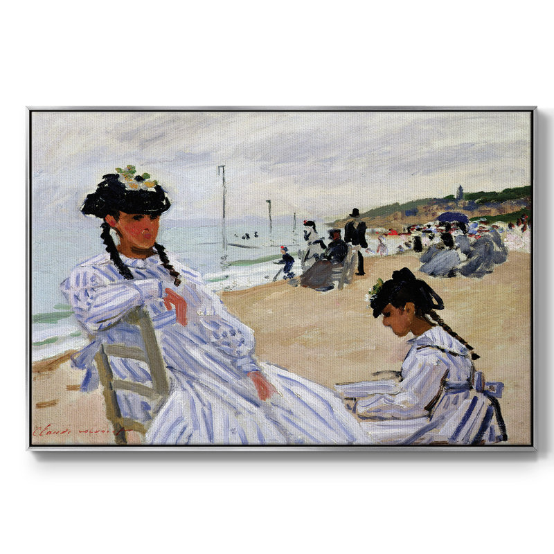 " Monet " by Claude Monet, 27" H x 41" W x 2" D, Silver