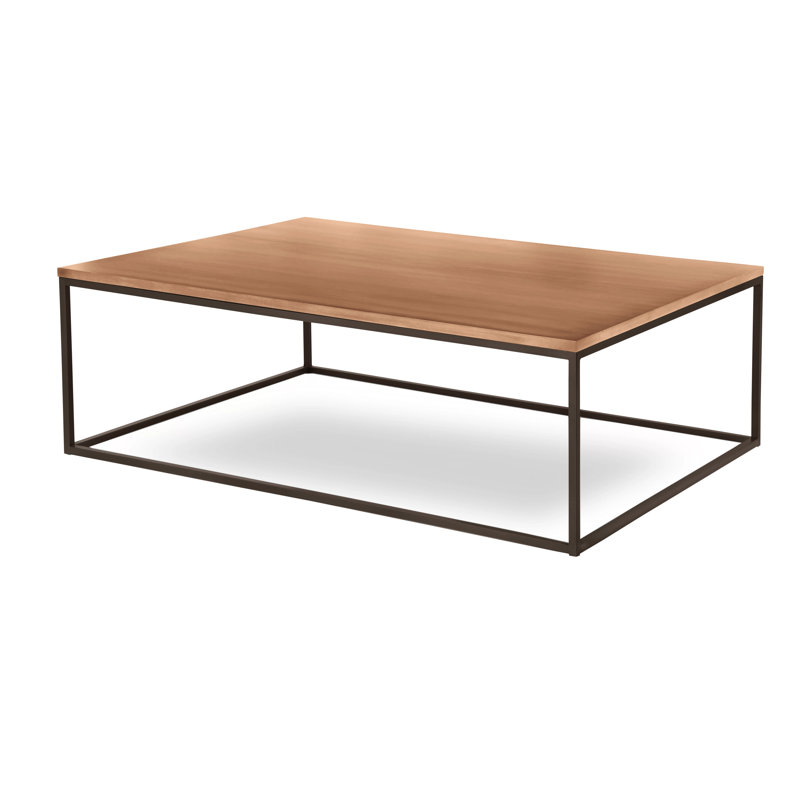 Chaplin Solid Wood Top Coffee Table, Marrone Antico, Brentwood