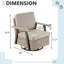 Chaise berçante 4 pièces avec coussins, rotin toutes saisons pour cour arrière-481647096