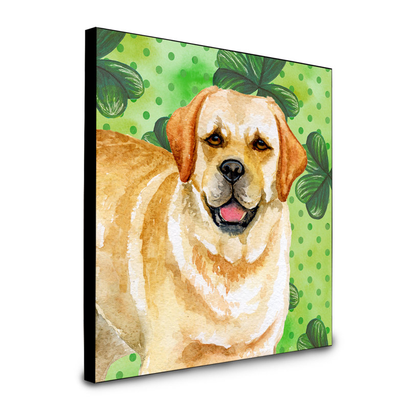 Panneau mural d’art Ibiza, Golden retriever