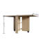 Table de cuisine pliante - Table de salle à manger multifonctionnelle sur roulettes avec rangement
