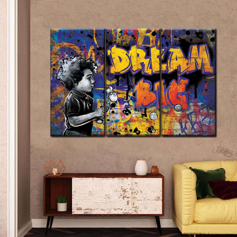 Rêves et ambitions, impression sur toile, H 74 po x l 48 po x P 1,25 po