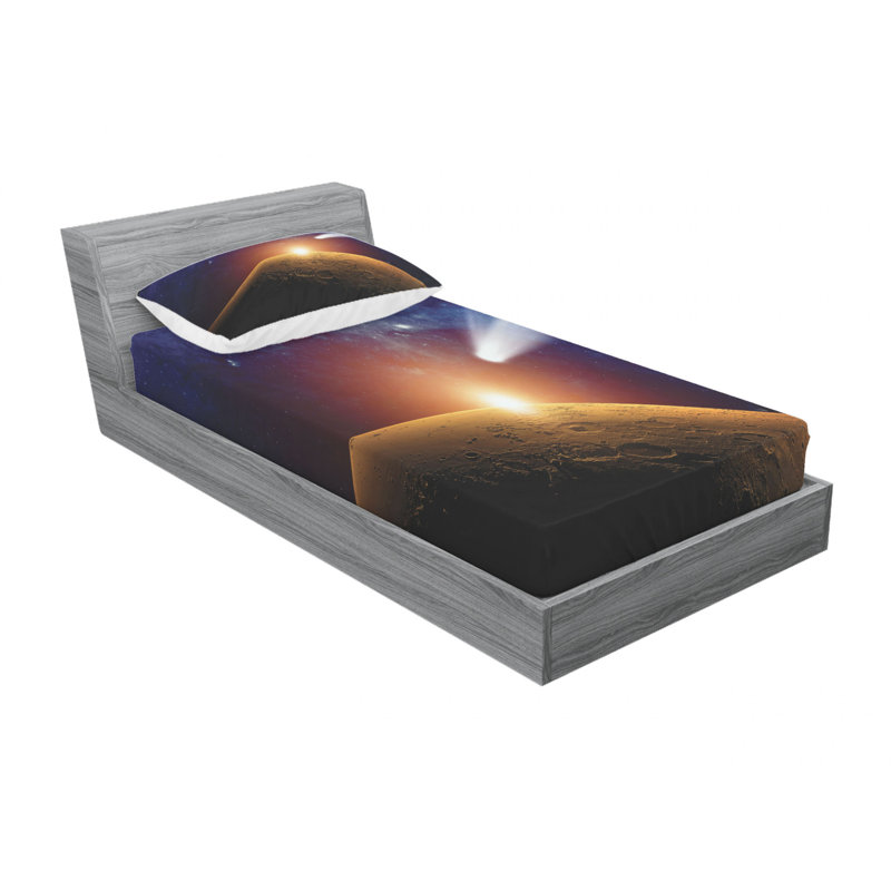 Microfiber Sheet Set, Twin Sheet Set with Fitted Sheet