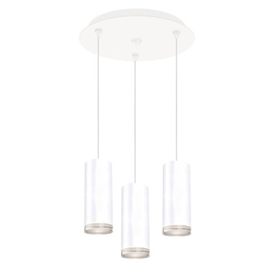 Cameo 11-in White 3-Light Multi Pendant