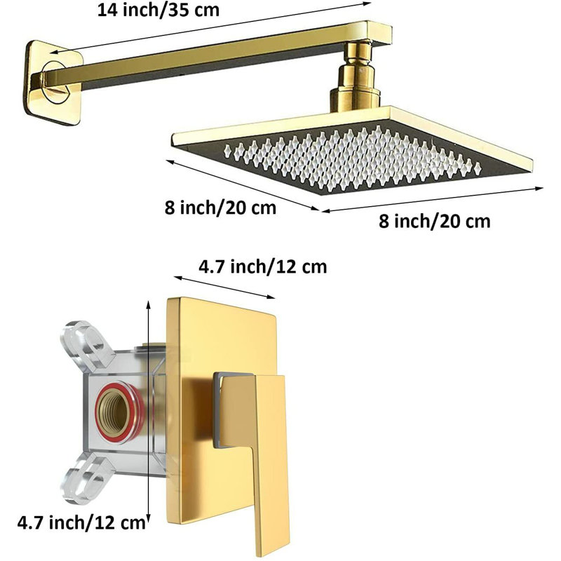 Robinet de douche avec valve brute