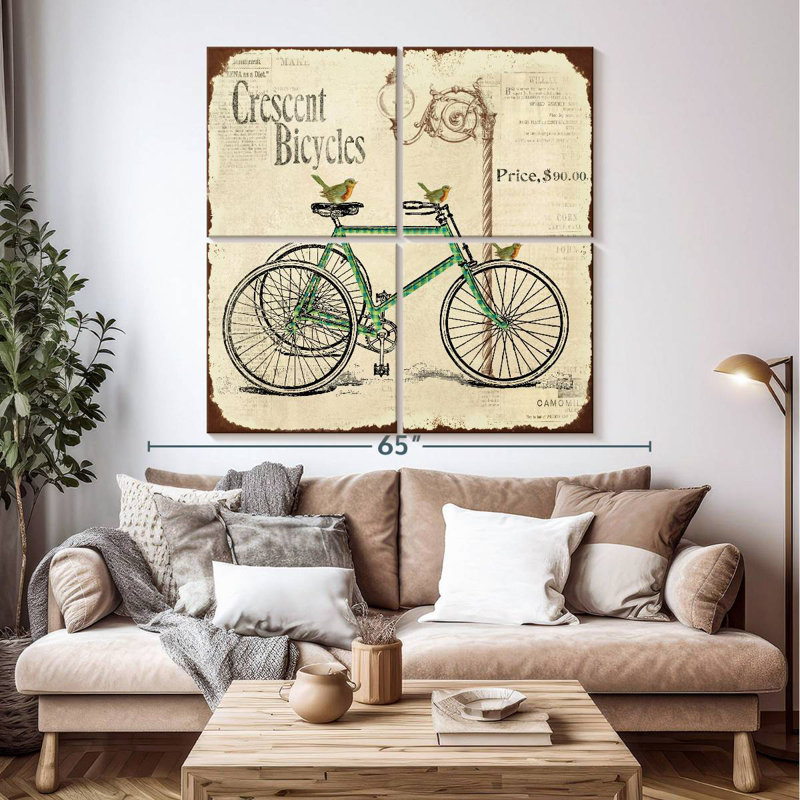 Mehar Bike Crescent Bicycles, 50" H x 50" W