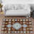 Chic Floral Printed Rug with Soft Pile Highlighting Traditional Elegance for Indoor Home Decor-651907014