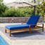 Chaise longue d'extérieur à dossier réglable en bois d'acacia-169891221