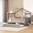 Zhayne Wooden House Bed with Trundle-1451600463-1451600451