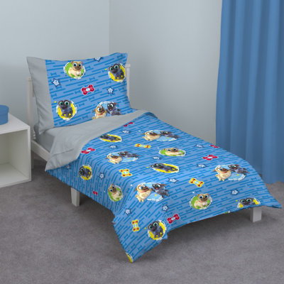 Reversible People 100% Polyester Toddler Bedding Set
