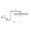 Pomme de douche carrée de 12 po avec bras d'extension réglable - Acier inoxydable, nécessitant peu d'entretien, modernisation des accessoires de salle de bain, fabrication en acier robuste, compatible avec les zones basses,