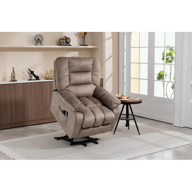 Fauteuil inclinable inclinable avec poche latérale, Chameau