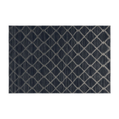 Tapis gris intérieur et extérieur Trellis