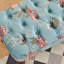 Banc rembourré capitonné à boutons Vintage Floral
