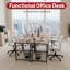 Table d'ordinateur avec bureau en métal-787860047