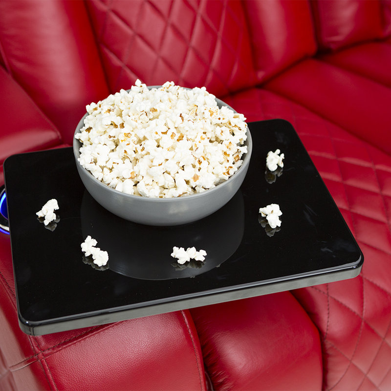 Causeuse de cinéma maison Asika, Cuir véritable rouge