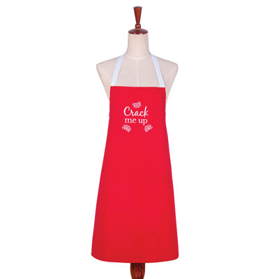No Holiday Cotton Bib Apron
