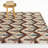 Behring Brown/Blue Art Deco Geometric Area Rug-385897233