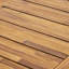 Table de salle à manger d'extérieur en bois d'acacia de 69 po, finition sablée naturelle