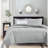 Reversible Cotton Bedding Sets In Grey - Queen For Home Comfort
