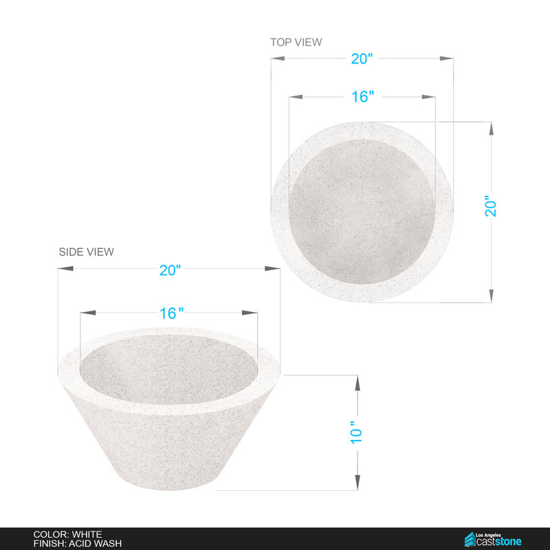 Round Concrete Natural Gas Smokeless Fire Pit, Acid Wash White