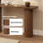 Gennari 55'' Fluted Solid Wood Console Table with Rectangular Tabletop