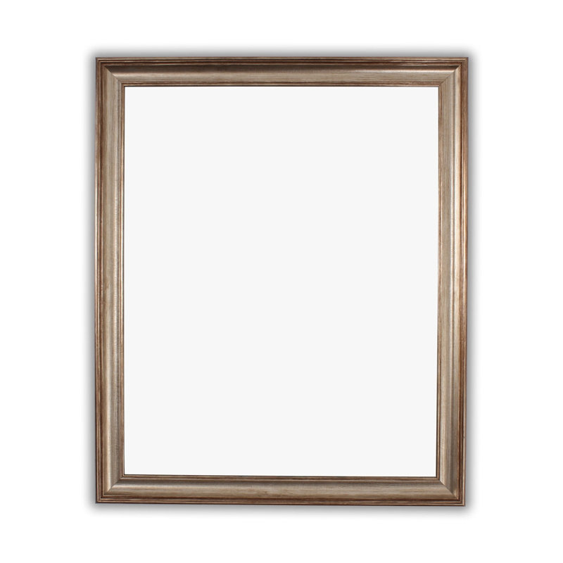  Miroir mural rectangulaire en laiton texturé 33 "Reflection H