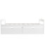 Lit plateforme simple avec deux tiroirs-1115832556
