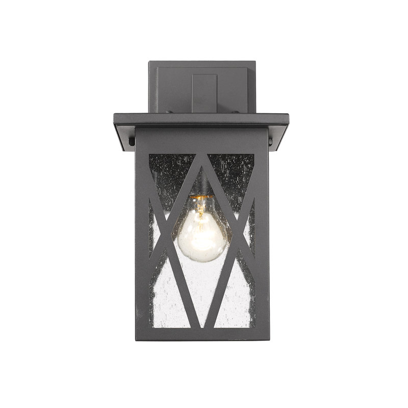 Dunphy Wall Light, 13.75" H x 7.75" W x 8.75" D, Textured Black