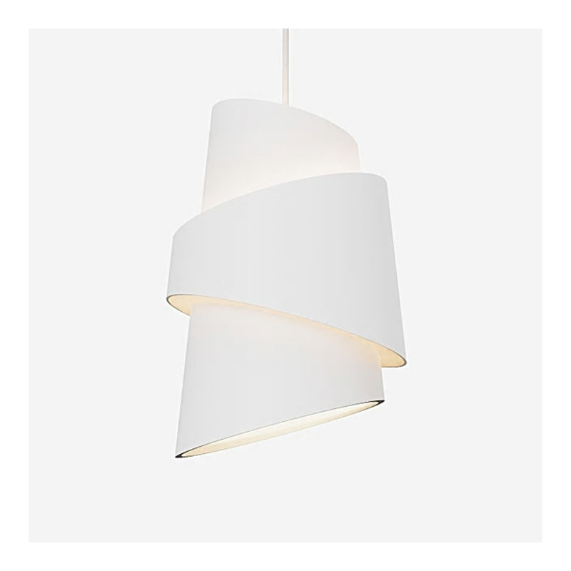 Croissant Pendant Light, Snow, White