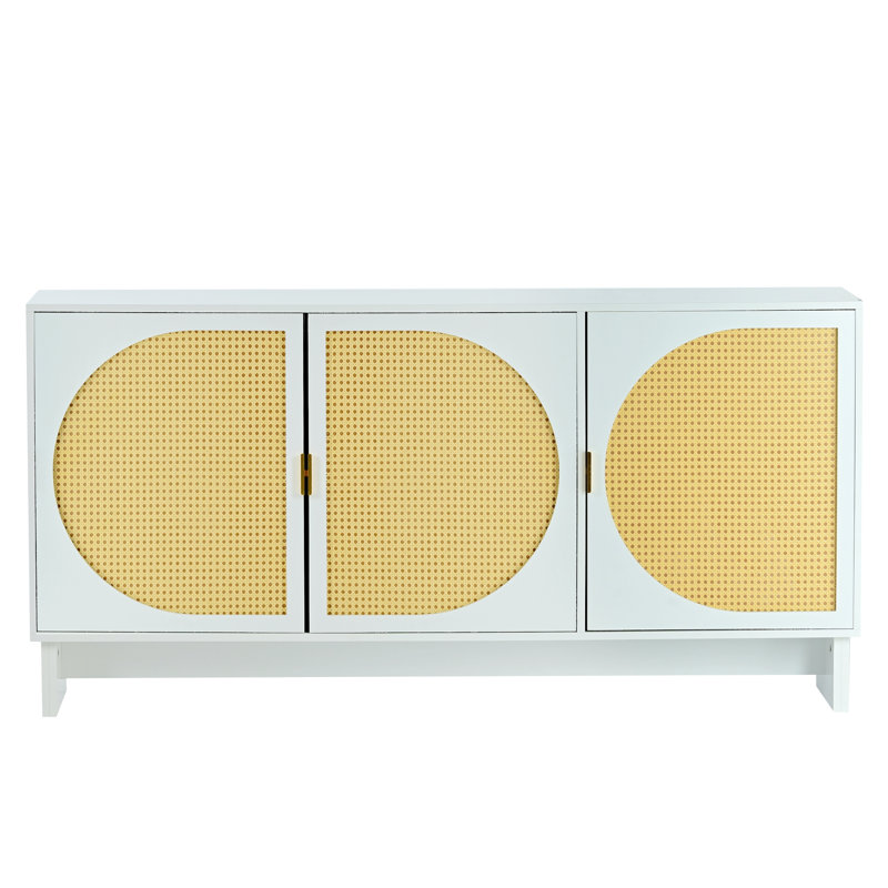 Armoire d'appoint Markeeta, Blanc