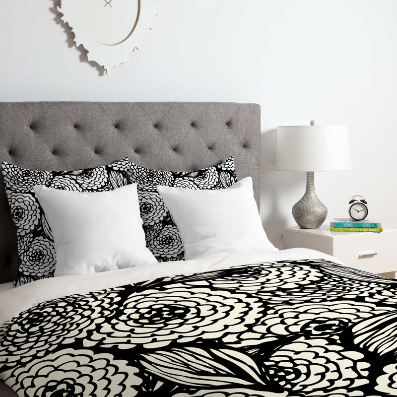 Julia Da Rocha Floral Duvet Cover, King Duvet Cover + 2 King Shams