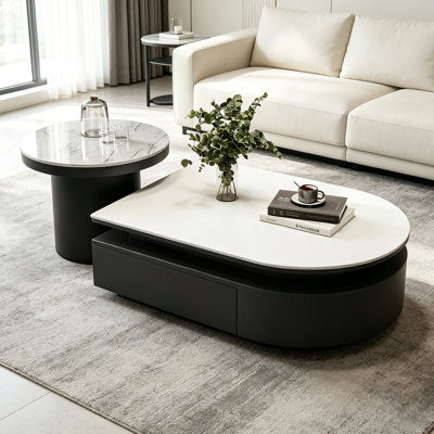 Table basse de luxe italienne minimaliste