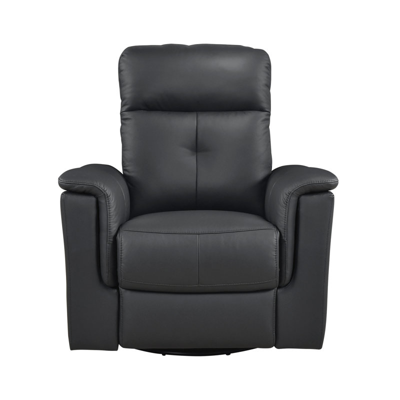 Fauteuil inclinable et pivotant rembourré, Noir