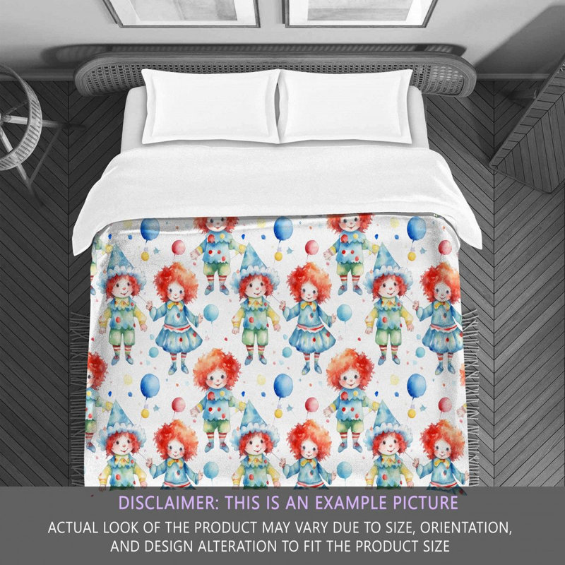 Clown Doll Comforter, King Comforter