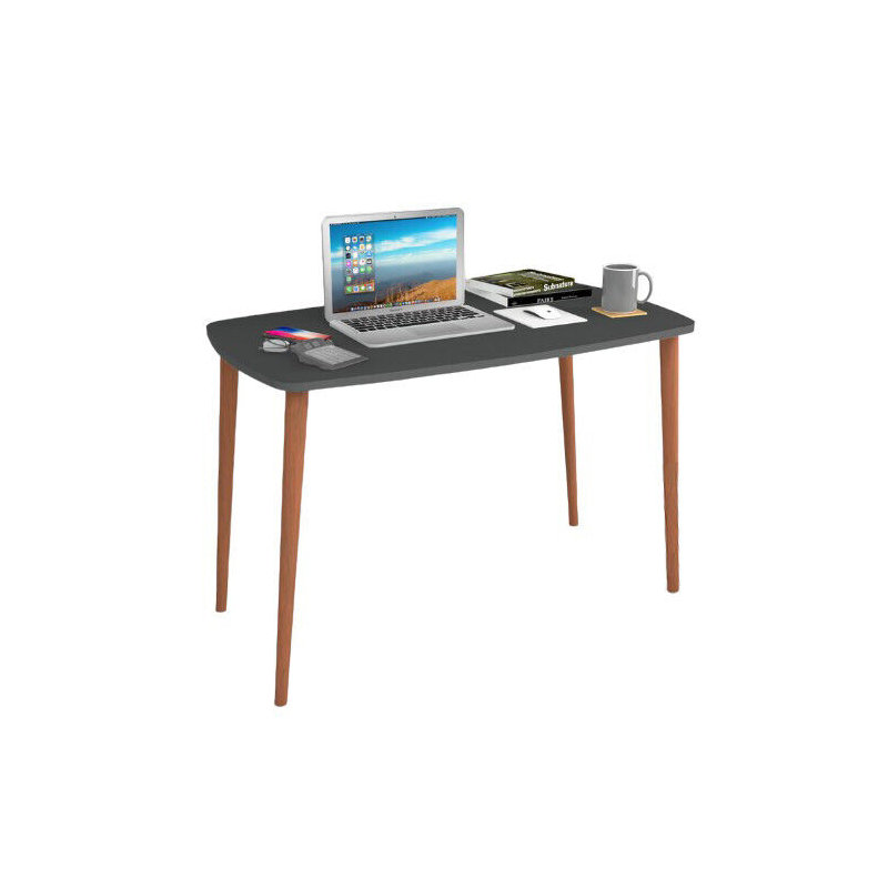 Devona Rectangular Writing Desk, Grey, 70cm H x 105cm W x 60cm D.
